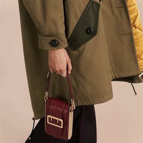 burberry woman oversized shearling trimmed cotton parka|burberry trench coat women.